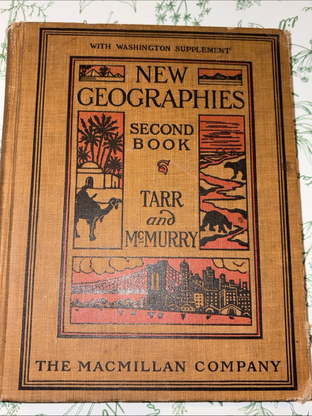 Antique 1919s New Geographies Second Book Tarr & McMurry Vintage in EVC
